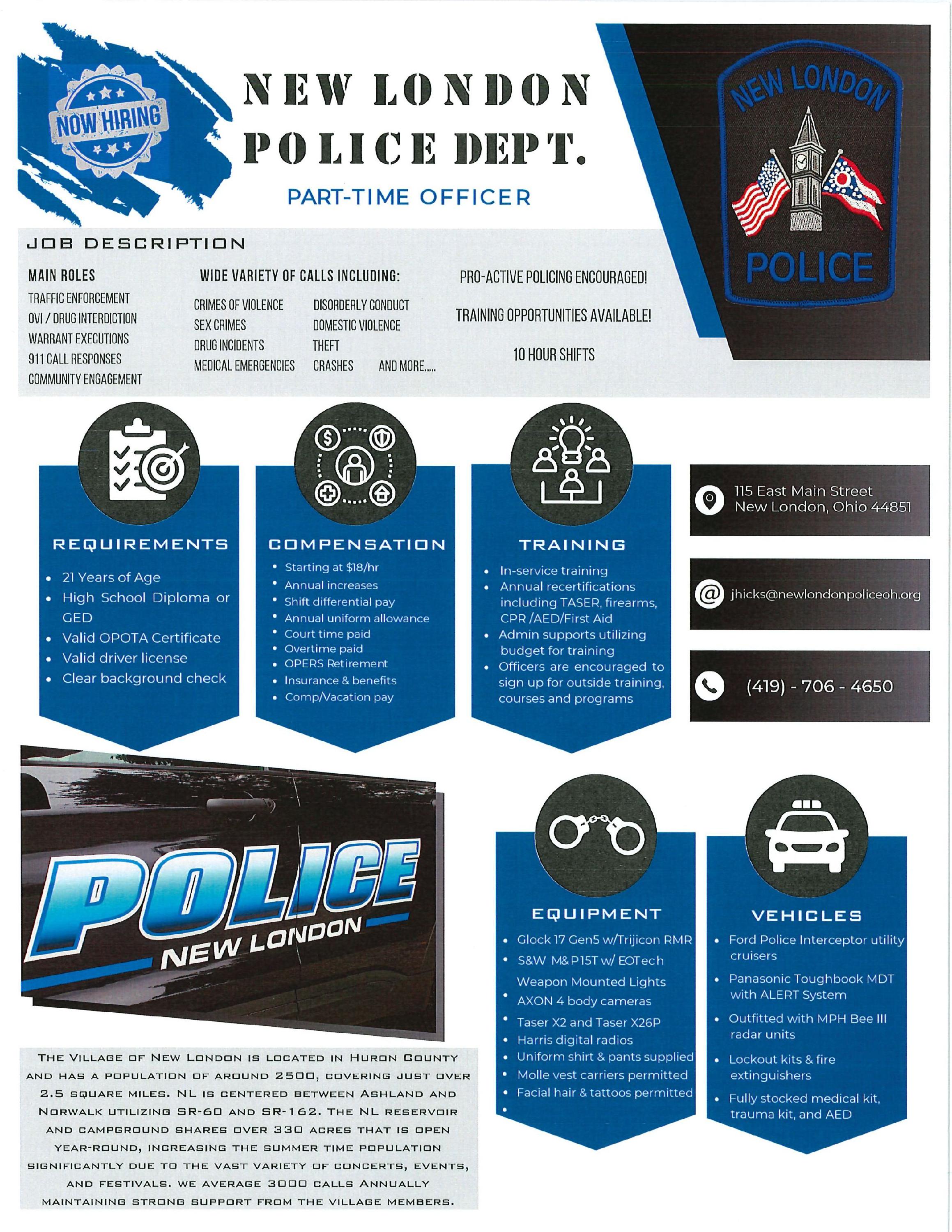 NLPD Part Time Job Description